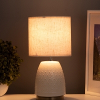 Лампа настольная "Масаки" 1х40Вт Е14 бежевый 15х15х30см