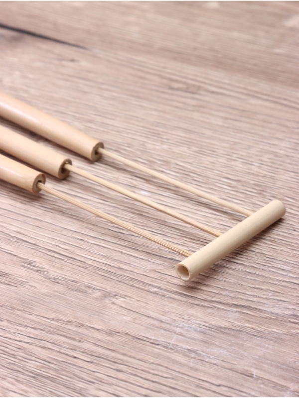 Сувенирный музыкальный инструмент свисток Сувенирный музыкальный инструмент свисток "Тройная флейта с поршнем" бамбук, 15х5х2 см