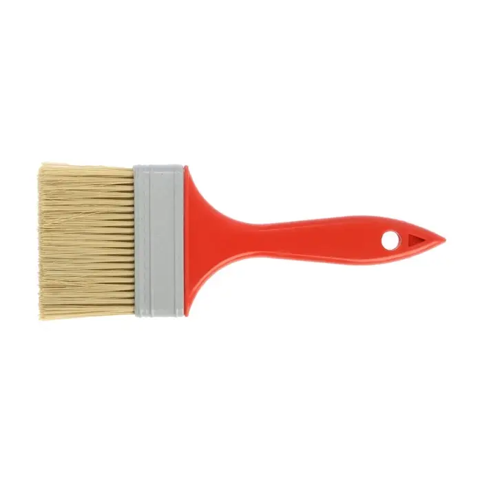 Кисть плоская ЛОМ промо, искусственная щетина, пластиковая рукоятка, 3", 75 мм
