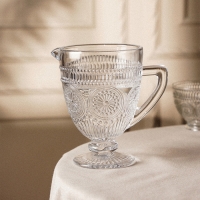 Кувшин для воды стеклянный SL Home &laquo;Ларго&raquo;, 1,1 л, 14&times;20 см, цвет прозрачный