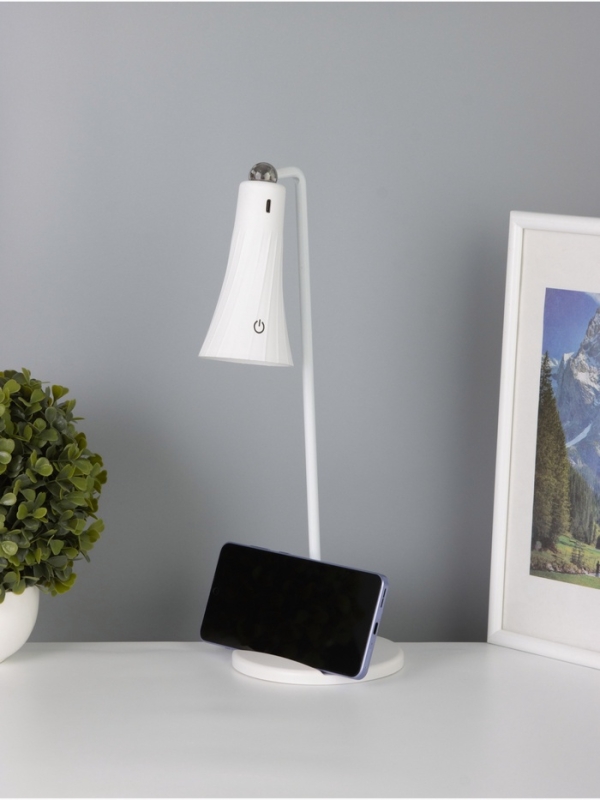 Светильник настольный &laquo;Рим&raquo; АКБ 1200Ма USB Type-C 5Вт LED 3000-6000К сенсор, плафон на магните 7х14х