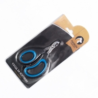 Ножницы-когтерезы "Пижон" Premium с эргономичной ручкой, чёрно-голубые