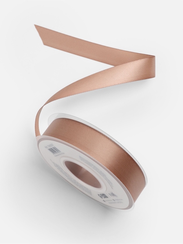 Лента атласная двухсторонняя №812 20мм*25±1м телесный TR Лента атласная двухсторонняя №812 20мм*25±1м телесный TR