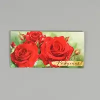 Конверт для денег &laquo;С днем рождения вас&raquo;, 16,5 х 8 см