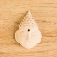 Подставка под благовония &laquo;Лицо Будды&raquo;, 6.5&times;4.5&times;2 см, керамика, бежевая