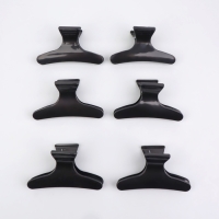 Зажимы для волос, набор - 6 шт, 8 × 4,5 × 3,4 см, цвет чёрный Зажимы для волос, набор - 6 шт, 8 × 4,5 × 3,4 см, цвет чёрный