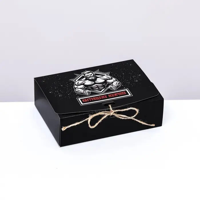 Коробка складная подарочная &laquo;Настоящему мужчине&raquo; 16.5&times;12&times;5 см