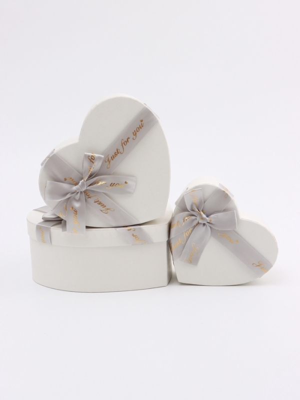 Набор коробок 3 в 1 сердца 22 х 20 х 9;  18.5 х 17 х 7.5; 1 6 х 14 х 6 см