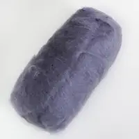 Шерсть для валяния "Кардочес" 100% полутонкая шерсть 100гр (169 серый)