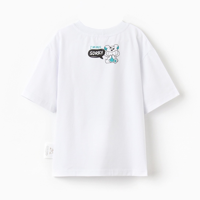 Футболка детская MINAKU, цвет белый, рост 158 см