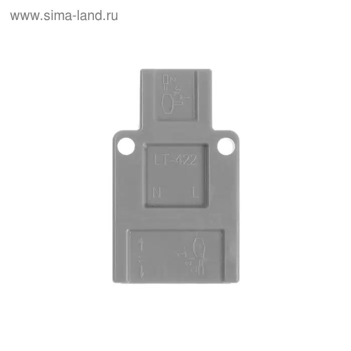 Клемма электрическая проходная Luazon Lighting, 32А, 0,08-4 мм2, фаза/ноль, 2 ввод 4 вывод