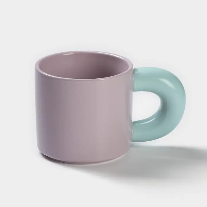 Кружка &laquo;Воздух&raquo;, 300 мл, керамика, цвет фиолетовый и голубой