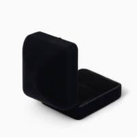 Футляр бархатный под 2 кольца &laquo;Традиции&raquo;, 5,2&times;4,6, цвет чёрный