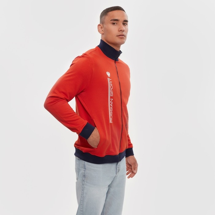 Толстовка на молнии President, размер L, цвет красный Толстовка на молнии President, размер L, цвет красный