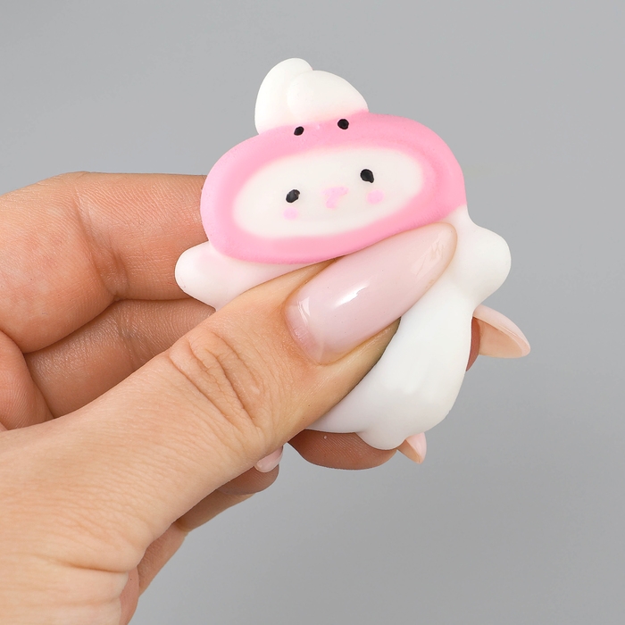 Сквиш антистресс мялка &laquo;Зайка&raquo;в шапочке