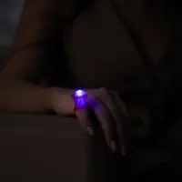 Световой аксессуар &laquo;Кольцо красное&raquo;, 3&times;2.2 см, батарейки AG13&times;3 (в комплекте), свечение RGB