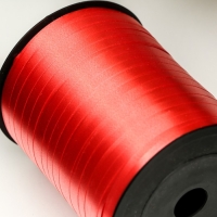 Лента для декора и подарков, красный, 0,5 см х 500 м