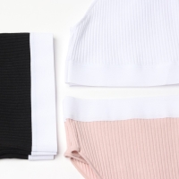 Набор трусов слипы MINAKU рубчик размер 40-42 (белый, бежевый, чёрный) 3 шт