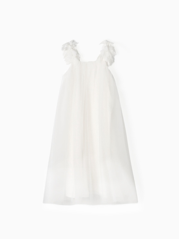 Платье для девочки MINAKU: PartyDress цв. белый, рост 122 см