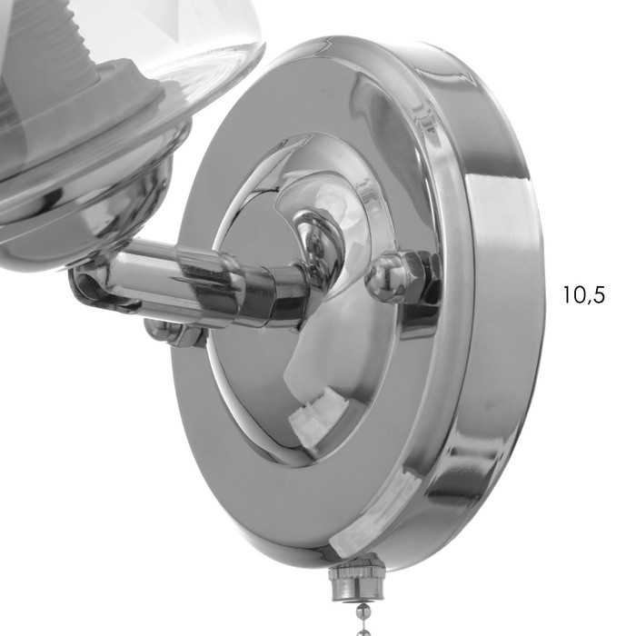 Бра "Лауна" 1хЕ27 40т хром 20х11х20 см