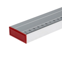 Уровень алюминиевый ЛОМ, 2 глазка, линейка, 800 мм