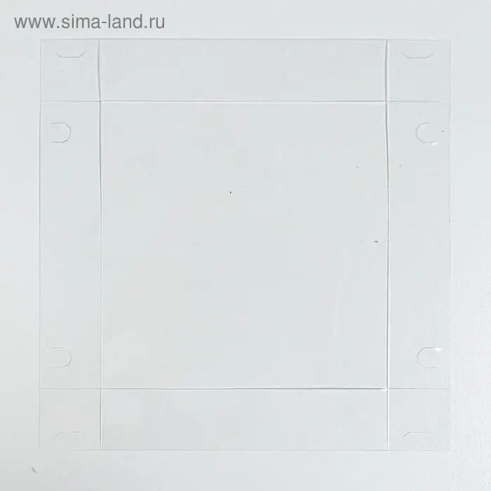 Коробка для кондитерских изделий с PVC крышкой &laquo;Эко&raquo;, 11.5 х 11.5 х 6 см