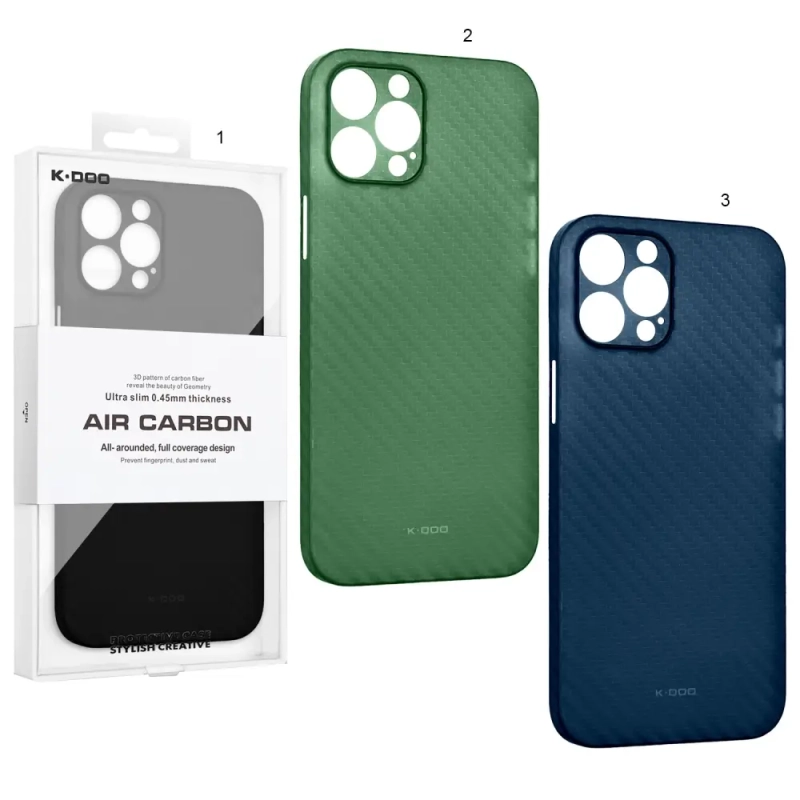 Чехол iPh 12 Pro Max Air Carbon K-DOO