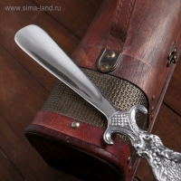 Ложка для обуви "Узор" алюминий 26х5х1 см