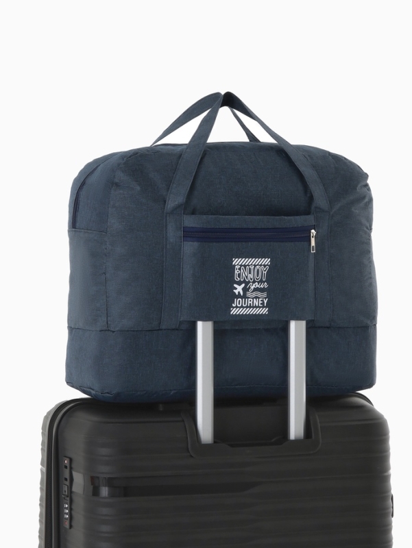 Сумка дорожная на молнии, синяя