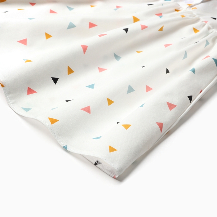 Платье детское с воротником KAFTAN р.30 (98-104 см) белый Платье детское с воротником KAFTAN р.30 (98-104 см) белый