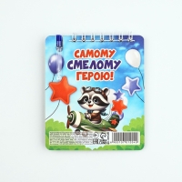 Подарочный набор, блокнот 9&times;10.4 см и мини-ручка &laquo;Отважному защитнику. Енотик&raquo;