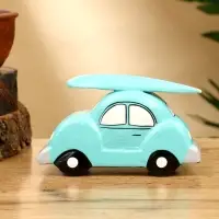 Сувенир "Машинка с серфом" дерево 13х5х7 см, цв. бирюзовый