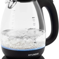 Чайник HYK-G3804 1.7л. 2200Вт черный (стекло)