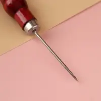 Шило швейное, 13&times;2 см, красное