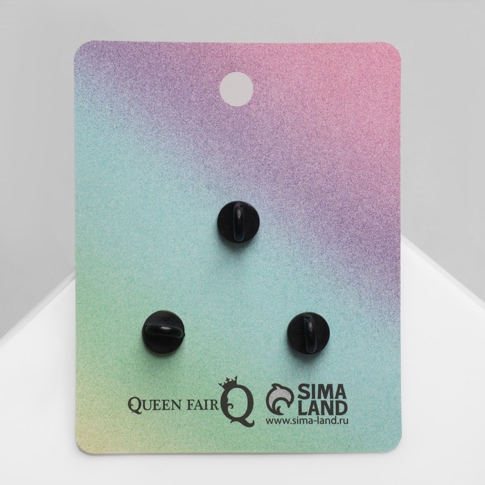 Набор значков (3 шт.) &laquo;Лягушачьи напитки&raquo;, цвет зелёный в чёрном металле