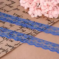 Кружево капроновое, 23 мм, 10&plusmn;1 м, цвет синий №15