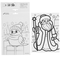 Лунная фреска на новый год &laquo;Дед Мороз&raquo;, А5