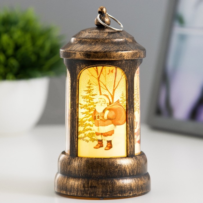 Ночник Ночник "Рождество" LED 1Вт 3хLR1103 бронза 6,5х6,5х12,5см RISALUX