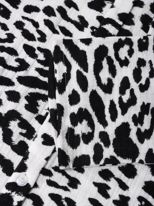 Комплект женский (рубашка, брюки) KAFTAN "Муслин: leopard" р. 52-54
