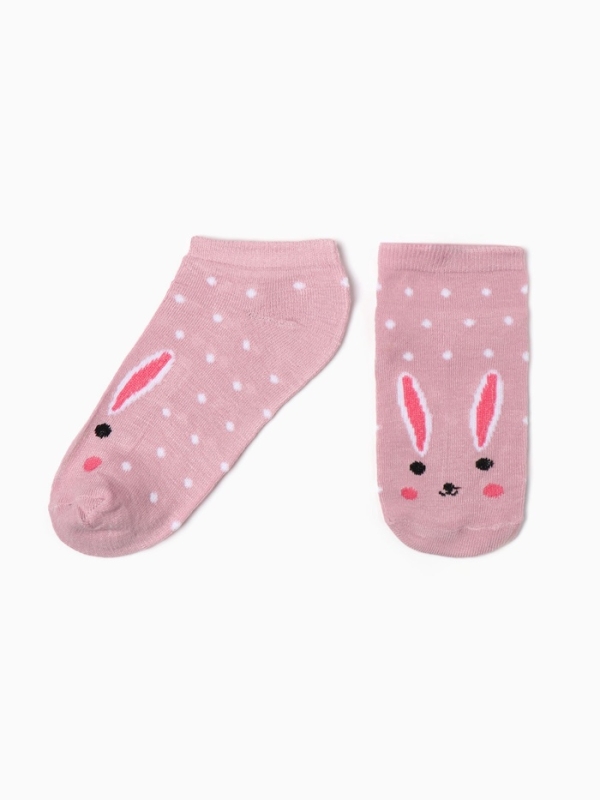 Носки "Зайка розовый", розовые, р-р 36-39