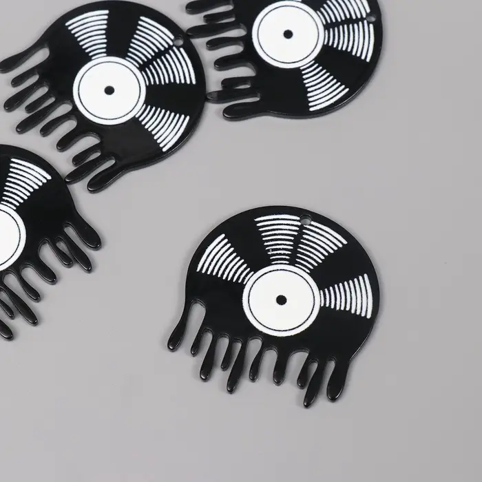 Декор для творчества акрил "Расплавившаяся пластинка" 4,5х4х0,2 см