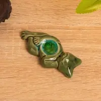 Подставка под благовония "Лягушонок" керамика, цв. зелёный, 8х3,5х1,5 см