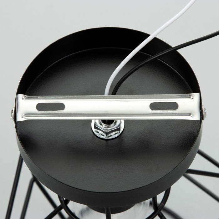 Люстра "Ортико" 1х60Вт E27 черный 13х13х23 см BayerLux