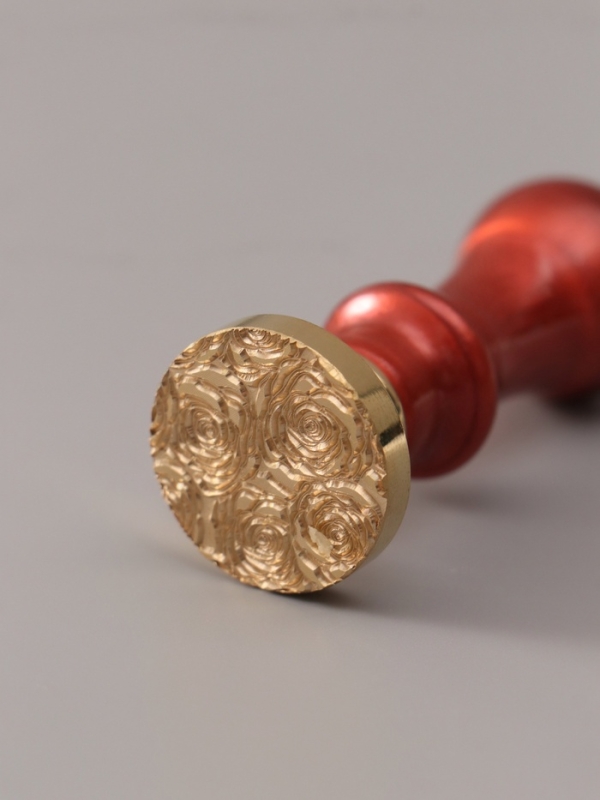 Печать для сургуча с пластиковой ручкой "Розы" 6,3х2,5х2,5 см