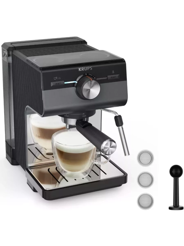 Рожковая кофеварка Authentic+ XP384G10, серый