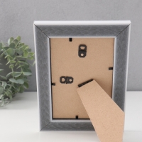 Фоторамка пластик "МИРАМ" 10х15 см, белый, волнистый