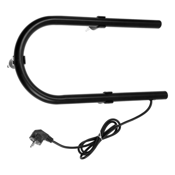 Полотенцесушитель электрический ZEIN, PE-01, П-образный, 220х500 мм, черный Полотенцесушитель электрический ZEIN, PE-01, П-образный, 220х500 мм, черный