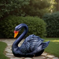 Садовая фигура из полистоуна &laquo;Лебедь&raquo;, 34&times;25&times;40 см