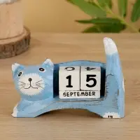 Календарь настольный &laquo;Кошка&raquo;, 13&times;4&times;10 см, дерево
