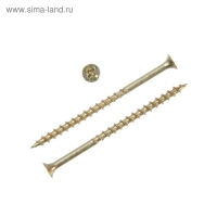 Саморез 4.2х76 мм ТУНДРА PREMIUM, потай, крупная резьба, шлиц PH, желтый цинк, 1 кг